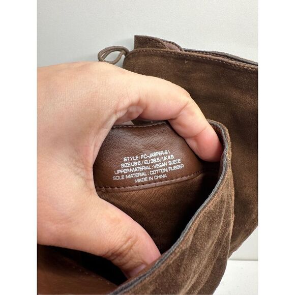 French Connection Over The Knee Boots‎ Womens 6 Brown Jasper Boot New - Picture 9 of 11